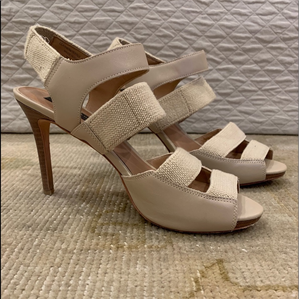 Ann Taylor strappy sandal 3 3/4 inch heel